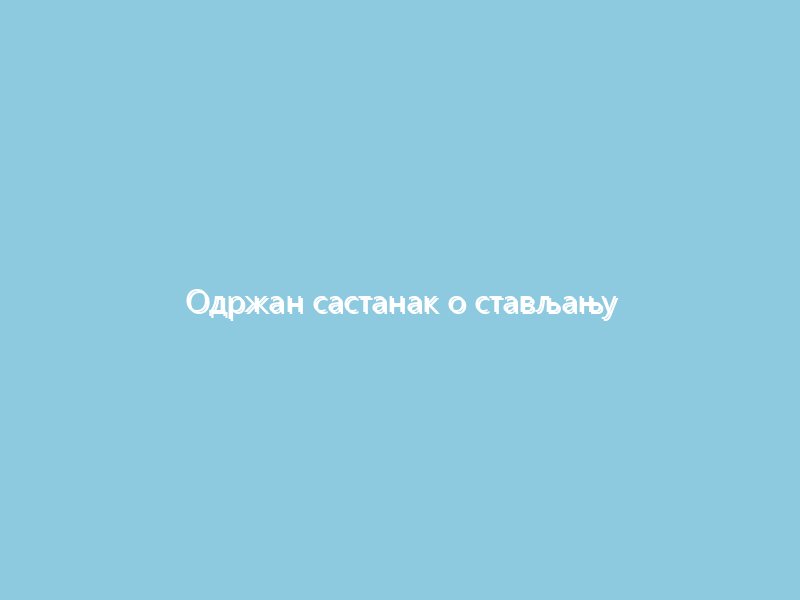 Одржан састанак о стављању у функцију Православне академије у Лукавици